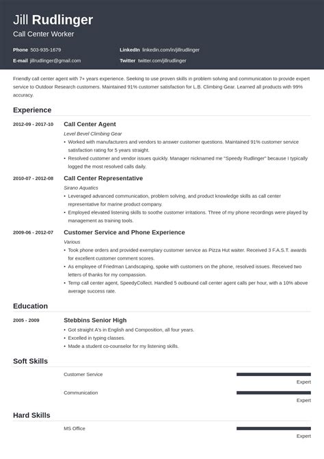 Mastering the Art of Customer Service: Unlocking the Essential Call Center Resume Skills