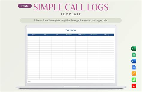 Call Logs Template