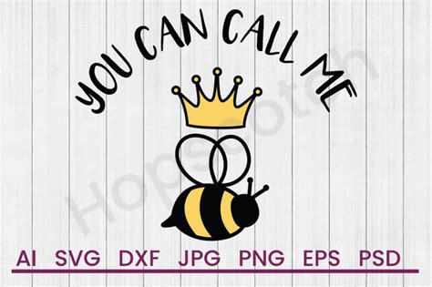 Call Me Queen SVG File, DXF File