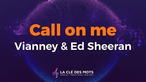 Call On Me Ed Sheeran Traduction