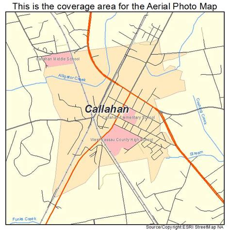 Aerial Photography Map of Callahan, FL Florida