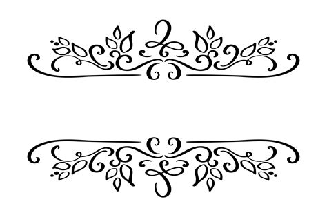 Calligraphy Border Clipart