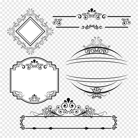 Calligraphy Border Design Png