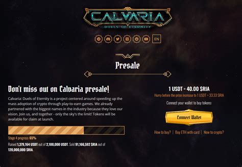 Calvaria Presale Infographic