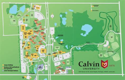 34 Calvin College Campus Map Maps Database Source