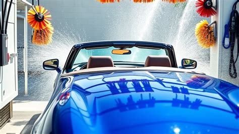 Camaro Convertible Through Car Wash