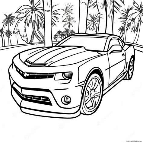 Camaro Sports Car Coloring Pages
