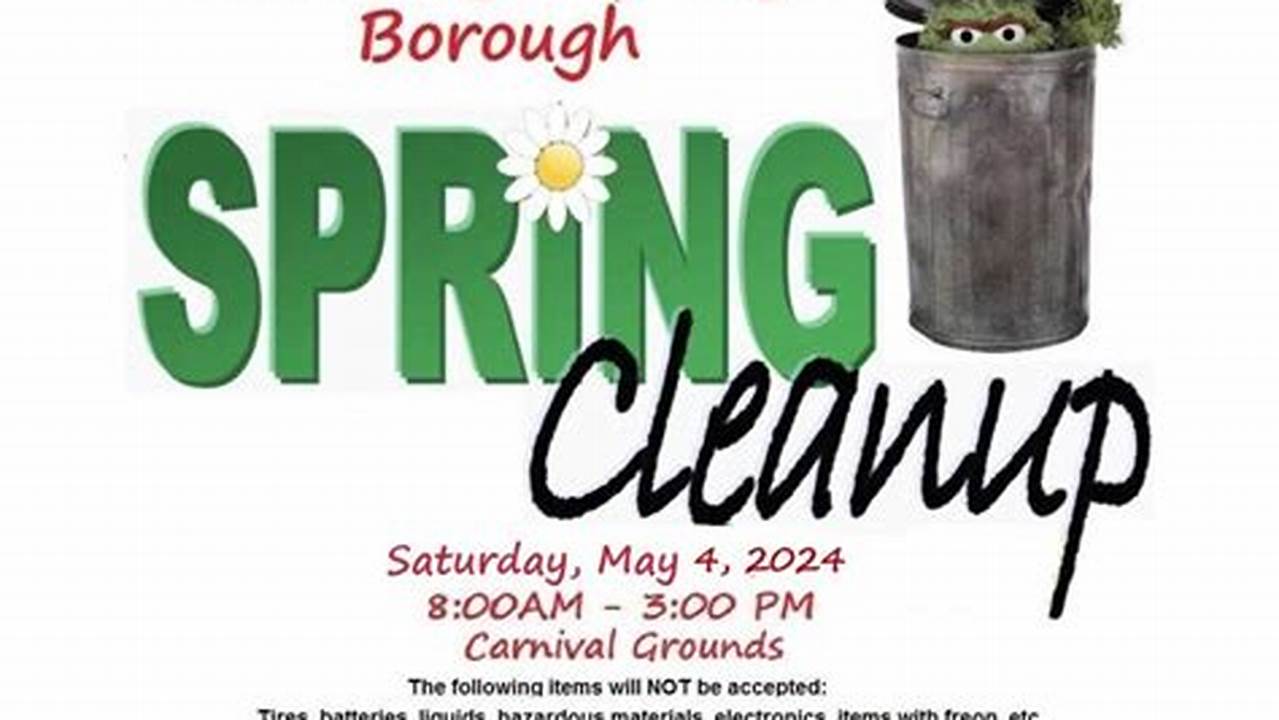 Cambridge Ohio Spring Cleanup 2024