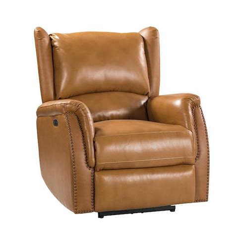 Camel Leather Recliner