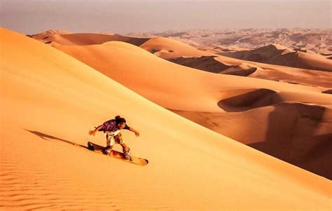 Camel Riding Sandboarding