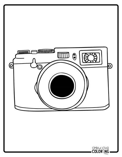 Camera Coloring Page