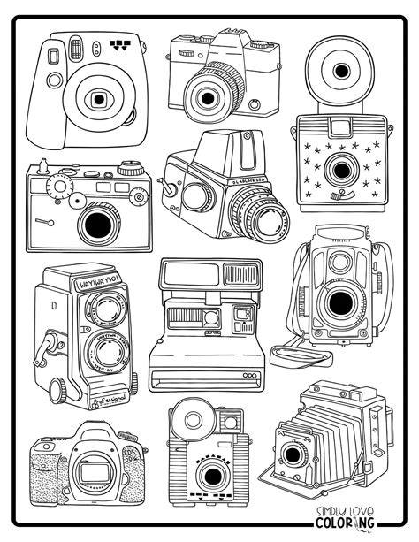 Camera Coloring Pages
