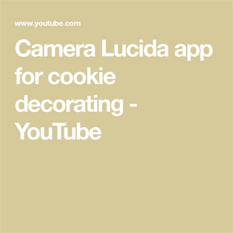 Picture Perfect Treats: Elevate Your Cookie Decorating Game with Camera Lucida Technique