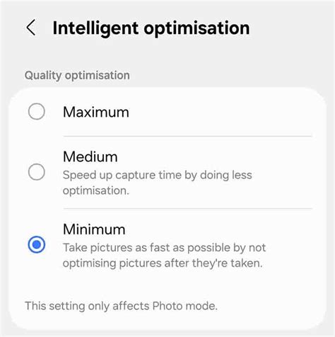 Camera Quality and Optimization