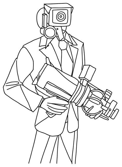 Cameraman Coloring Page