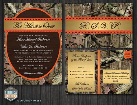 Free Printable Camo Wedding Invitation Templates Printable Templates