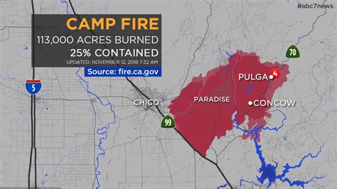 MAPS A look at the Camp Fire in Butte County and other California