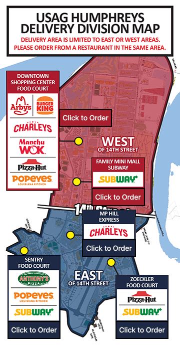 Discover the Ultimate Camp Humphreys Delivery Map: Navigate Your Way to Deliciousness with Ease!