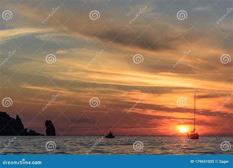 Campese beach sunset