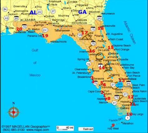 Florida Campgrounds Map Free Printable Maps