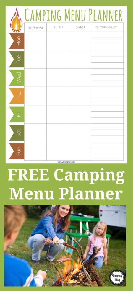 Camping Menu Planner Template: Simplify Your Outdoor Cooking