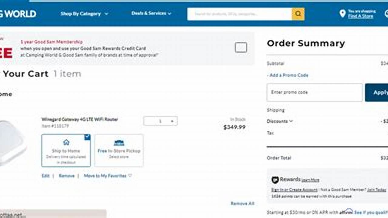 Camping World Promo Code 2025