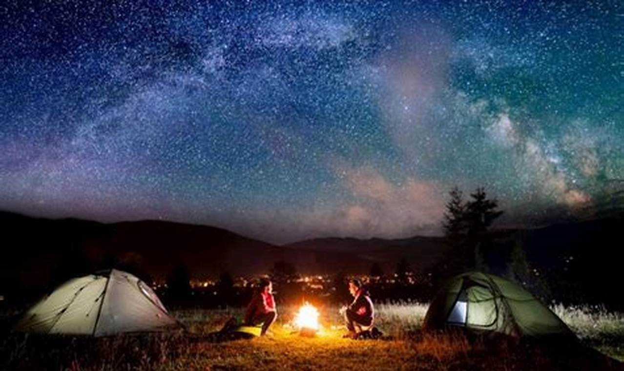 Camping under the stars in national parks