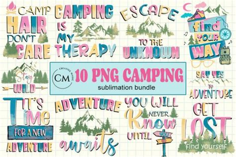 Download Camping Bundle Commercial Use For Crafts
