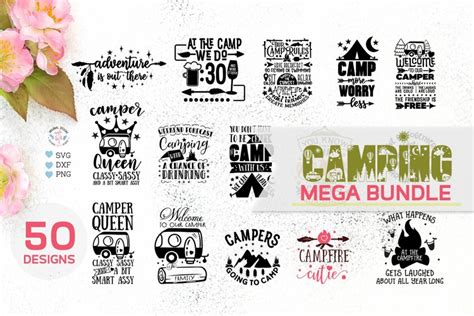 Download Camping Bundle Cut Files