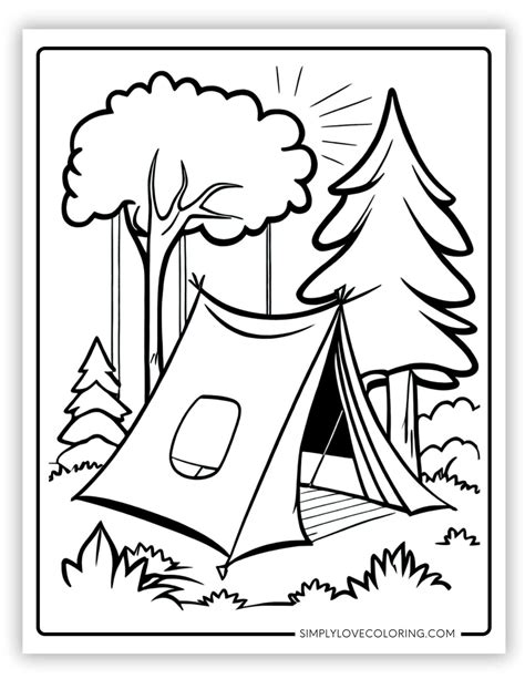 Camping Color Pages