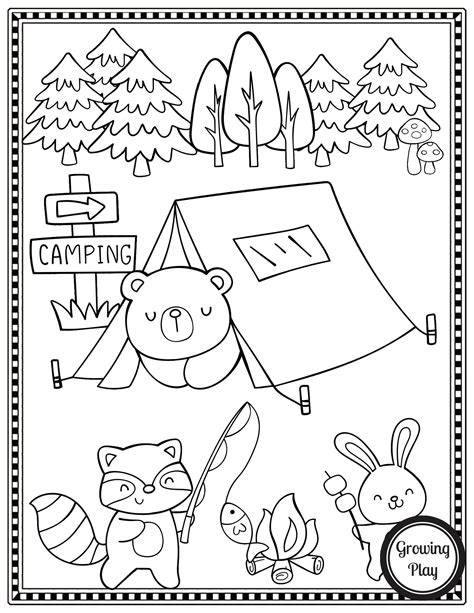 Camping Coloring Pages Free