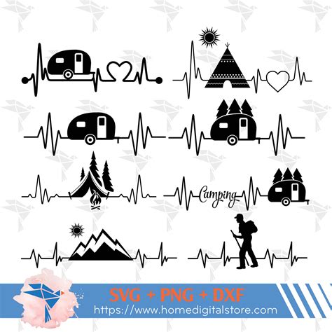Download Camping Heartbeat Files DXF Files