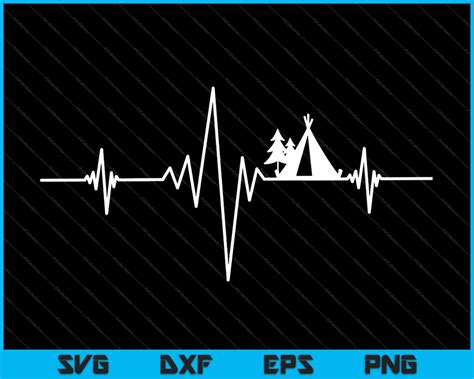 Download Camping Heartbeat Printable