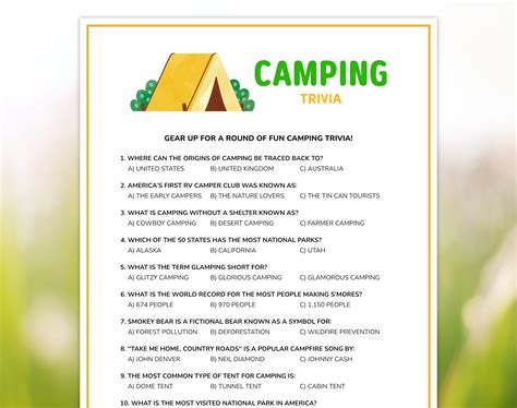 Camping Questions