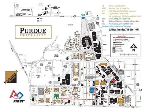Campus Map Of Purdue University