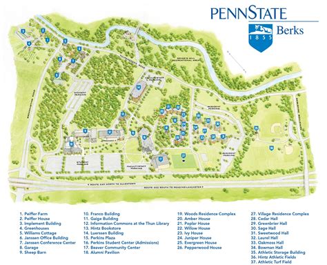 Psu Berks Campus Map Lake Livingston State Park Map