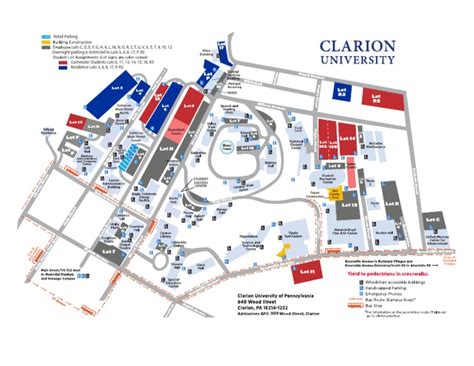 Pee with ease 2019 updated map DU Clarion
