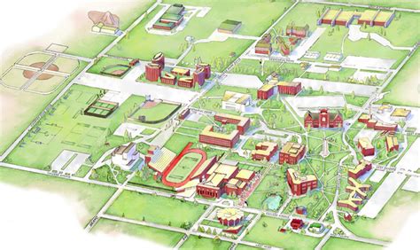 Missouri State University Campus Map Large World Map