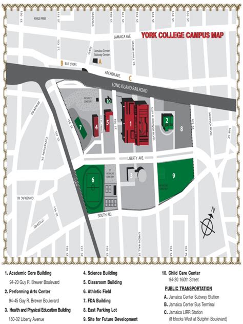 York College Campus Map Lake Livingston State Park Map