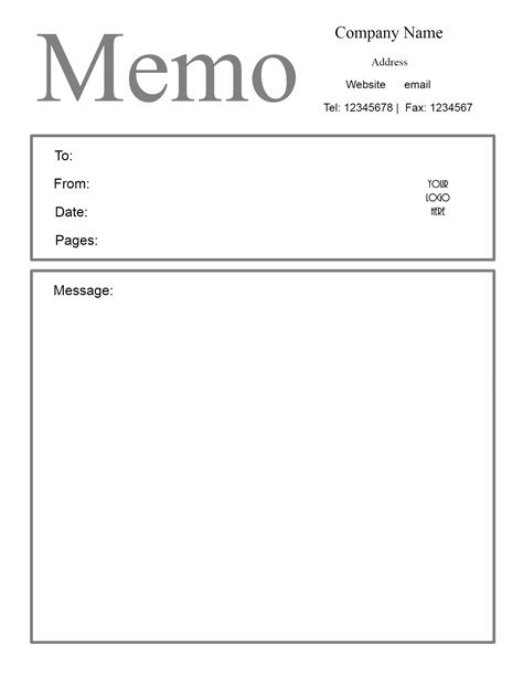 Free Memo Template Customize Online then Print