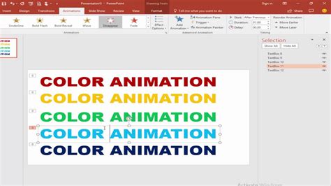 Can You Animate Color Change In Powerpoint