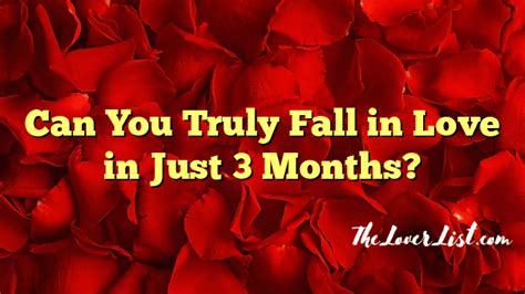 Love at First Month: Discovering the Possibility of Falling in Love in Just 30 Days