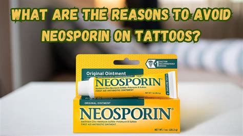 Can You Put Neosporin On A Tattoo