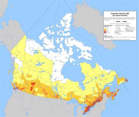 Canada's Population Density Over Time