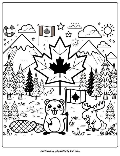 Canada Coloring Pages