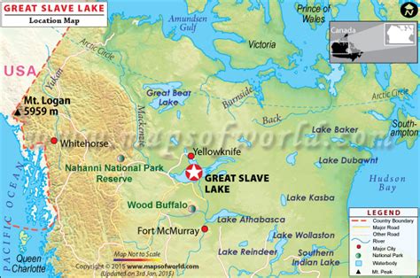 Great Slave Lake River Map