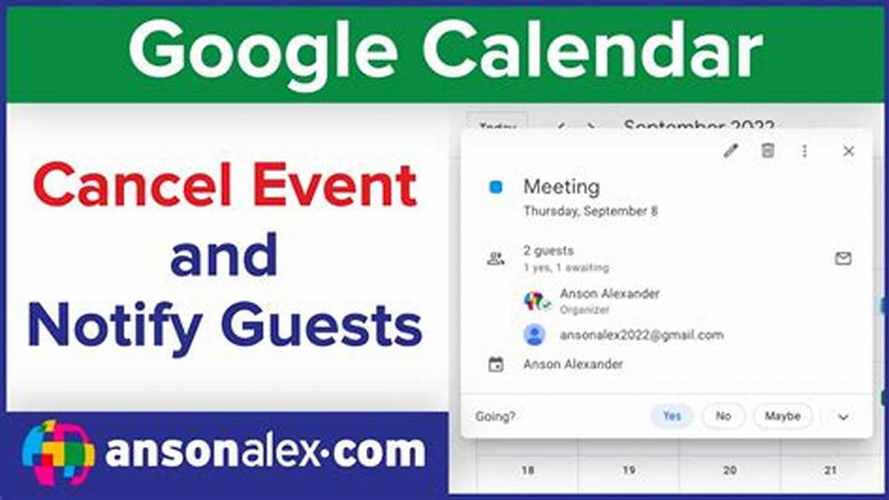 Cancel A Google Calendar Event