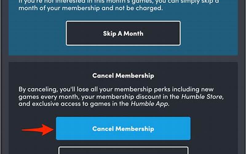Cancel Membership Button