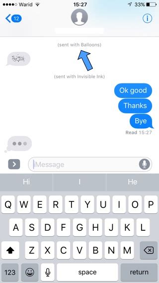 Cancel iMessage special effects