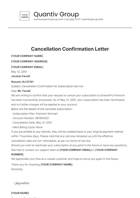 Cancellation